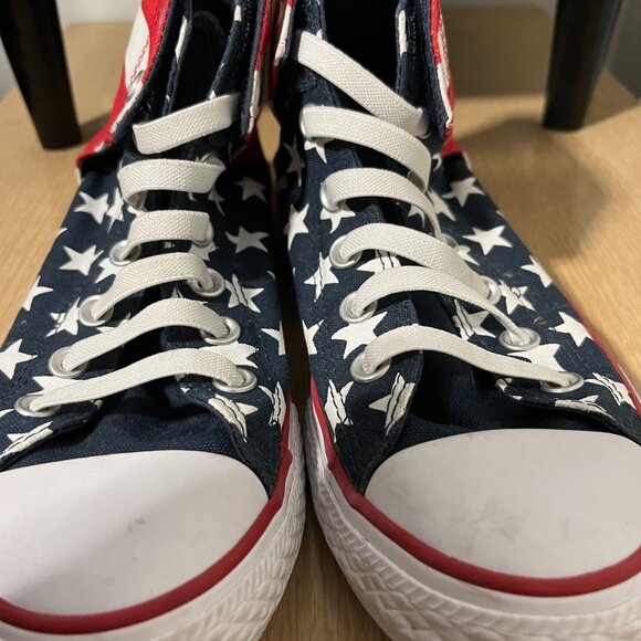 EUC CTAS EASY SLIP (YOUTH/JUNIOR) "OLD GLORY" ( Jr. 5) Converse ☆ - Picture 4 of 7
